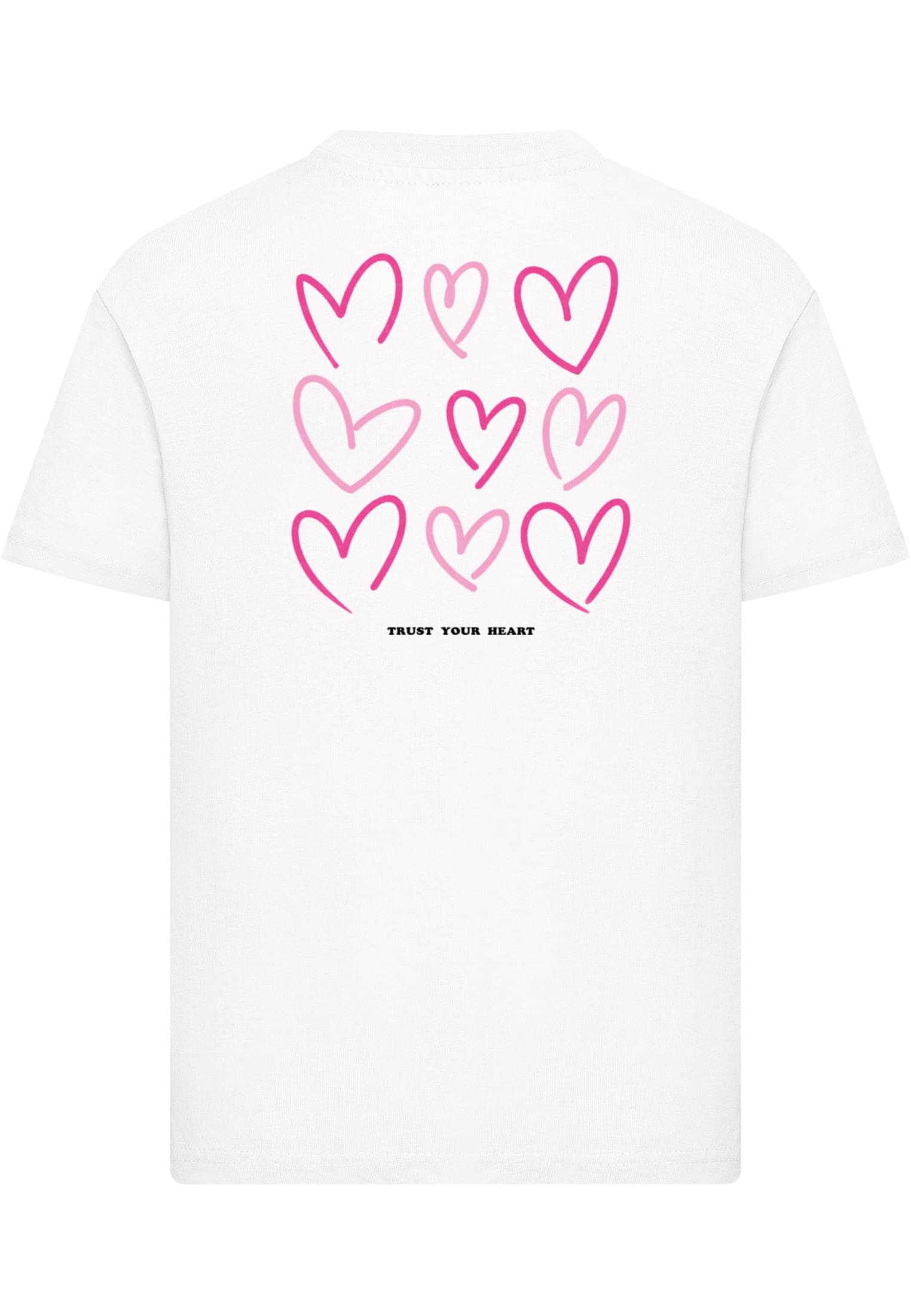 MT Kids Always Trust Your Heart Tee i färgen vit bakifrån mot ljus bakgrund