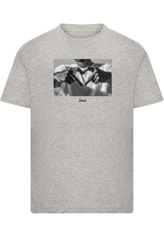 MT Kids Heart Sign Tee - gray 110/116