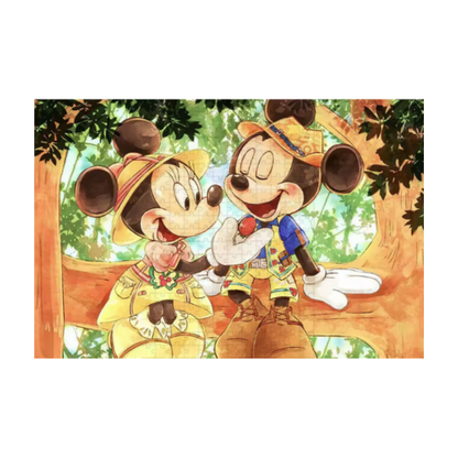 Tecknat Pussel för Barn – Safarimotiv med 108 Bitar