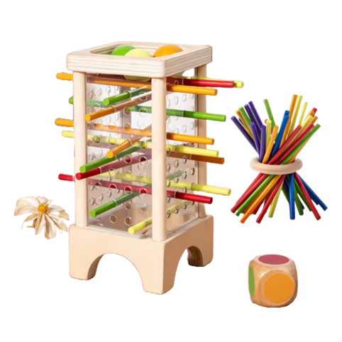 Träpinnar Leksak – Montessori Leksak i Trä