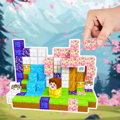 Magnetiska Byggklossar TV-spel-motiv - 100 Bitar