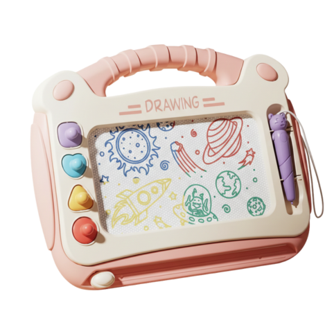 Magnetisk Ritbräda – Montessori Leksak - Rosa