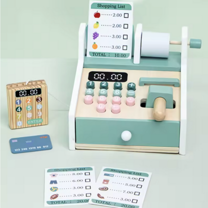 Kassa – Funktionell Kassaleksak i Trä