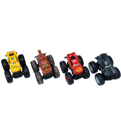 Monster Truck Leksaksmodeller –  McQueen & Vänner - 4 Bilar