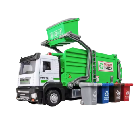 Sopbil Realistisk Modell Skala 1:22 - Soptunnor
