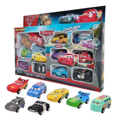 Leksaksbilar –  McQueen & Vänner - 12 Bilar