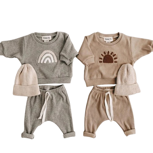 Soft Set Khaki/Gray - Five sizes