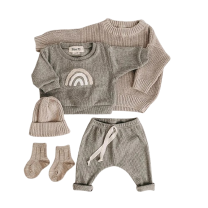 Soft Set Khaki/Gray - Five sizes