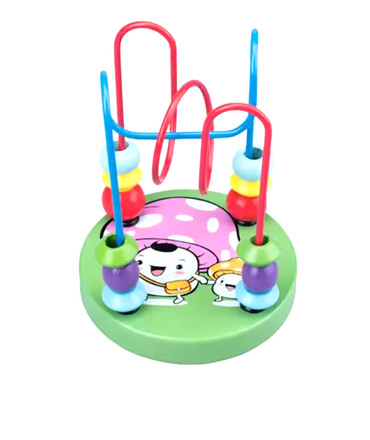 Montessori Kulbana Leksak - Pedagogisk Trä Leksak - Grön - Rosa Nyckelpiga