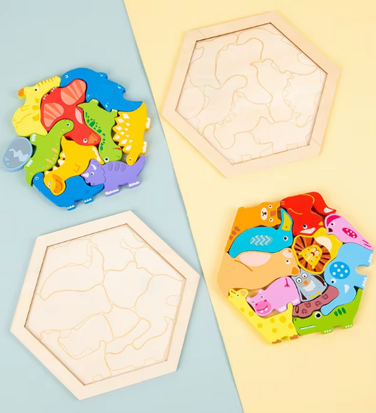 Montessori Wooden Puzzle for Toddlers
