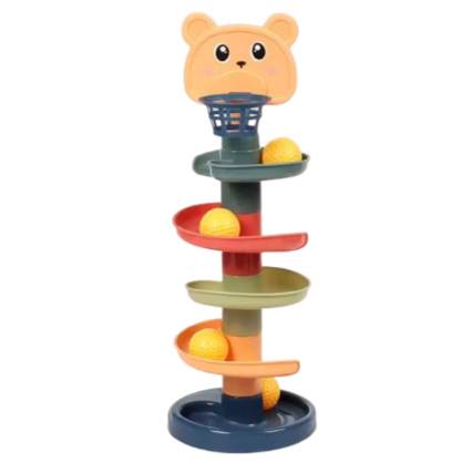 Ball Track and Stacking Tower – Fun &amp; Educational Toy for Children