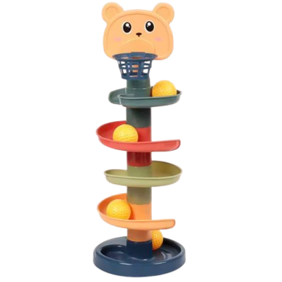 Ball Track and Stacking Tower – Fun &amp; Educational Toy for Children