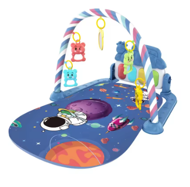 Babygym Med Piano Mörk färg – Lärande och Lek för Din Bebis