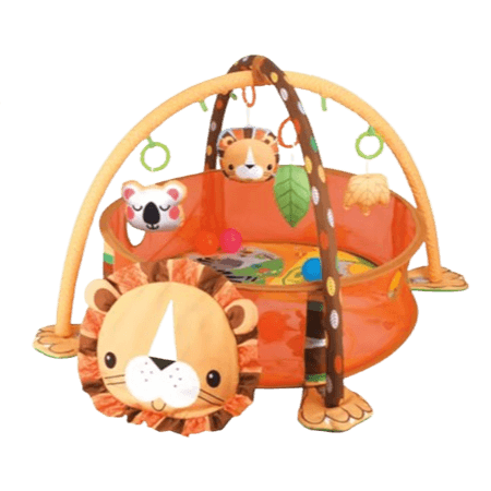 Babygym Lejon Multifunktionellt med Vägg & Leksaker