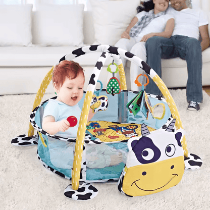Babygym Djur Multifunktionellt med Vägg & Leksaker