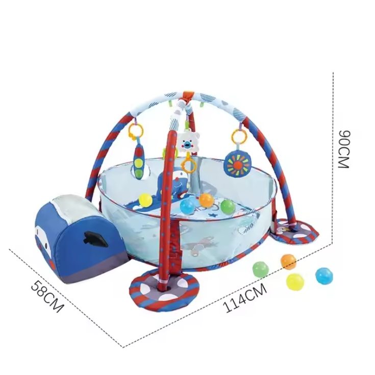 Babygym Sköldpadda Multifunktionellt med Vägg & Leksaker