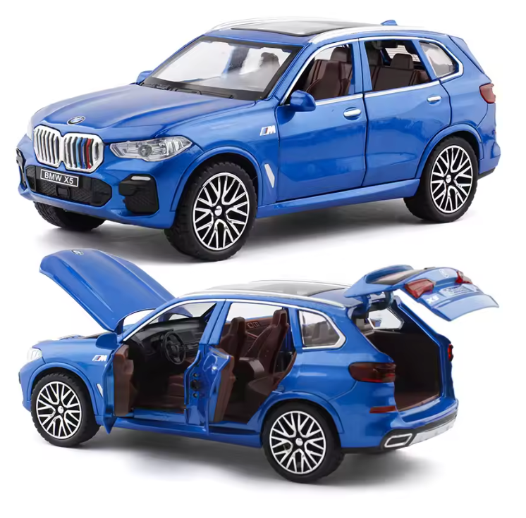 Lyx SUV Aluminium Bilmodell - Skala 1:32 med Ljud & Ljus