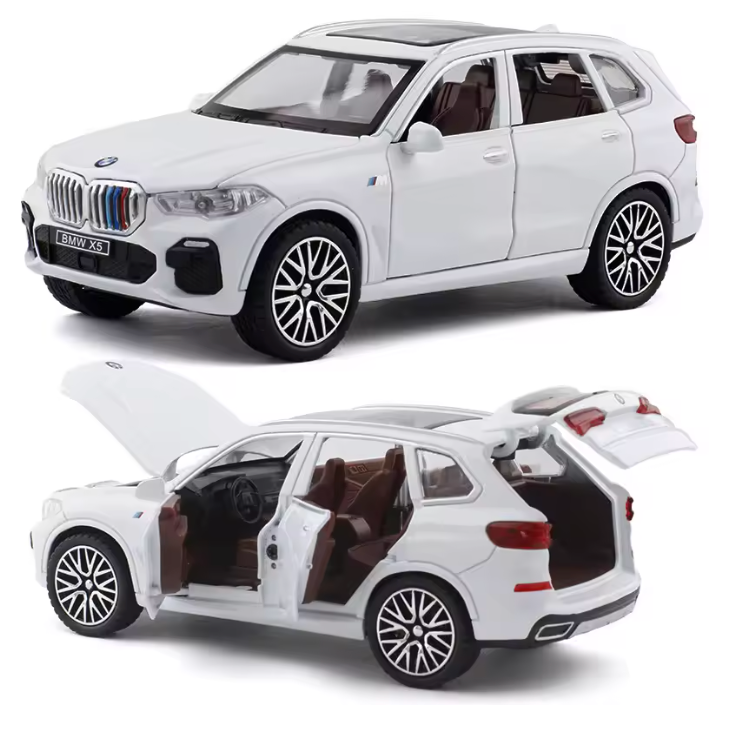Lyx SUV Aluminium Bilmodell - Skala 1:32 med Ljud & Ljus