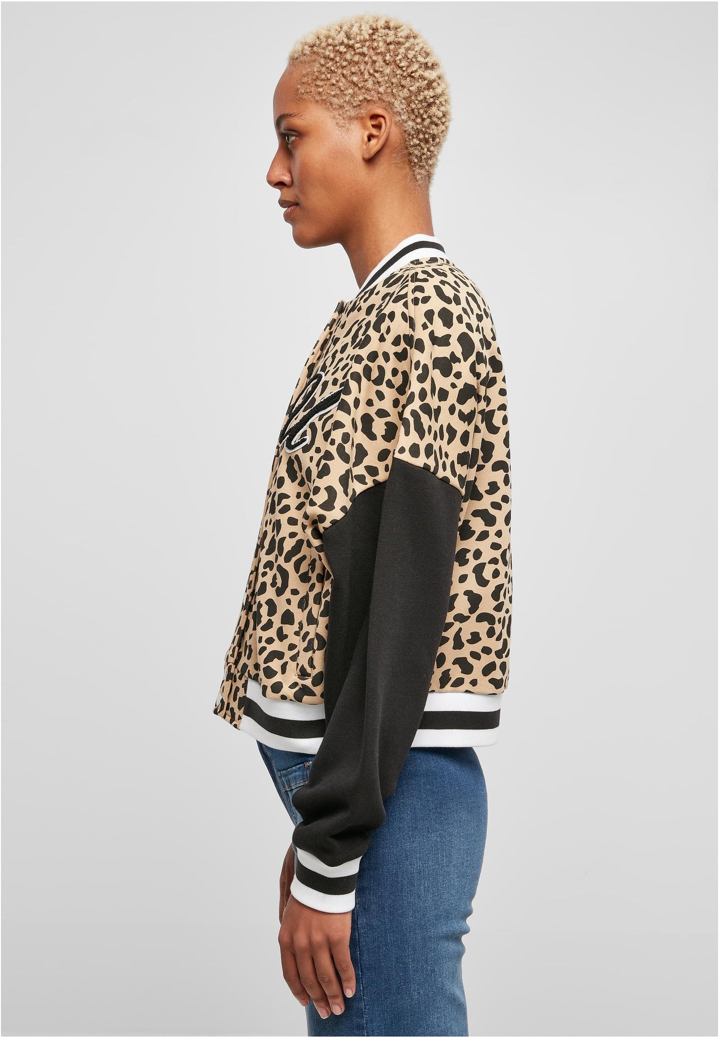 UC AOP Oversized College Sweat Jacket