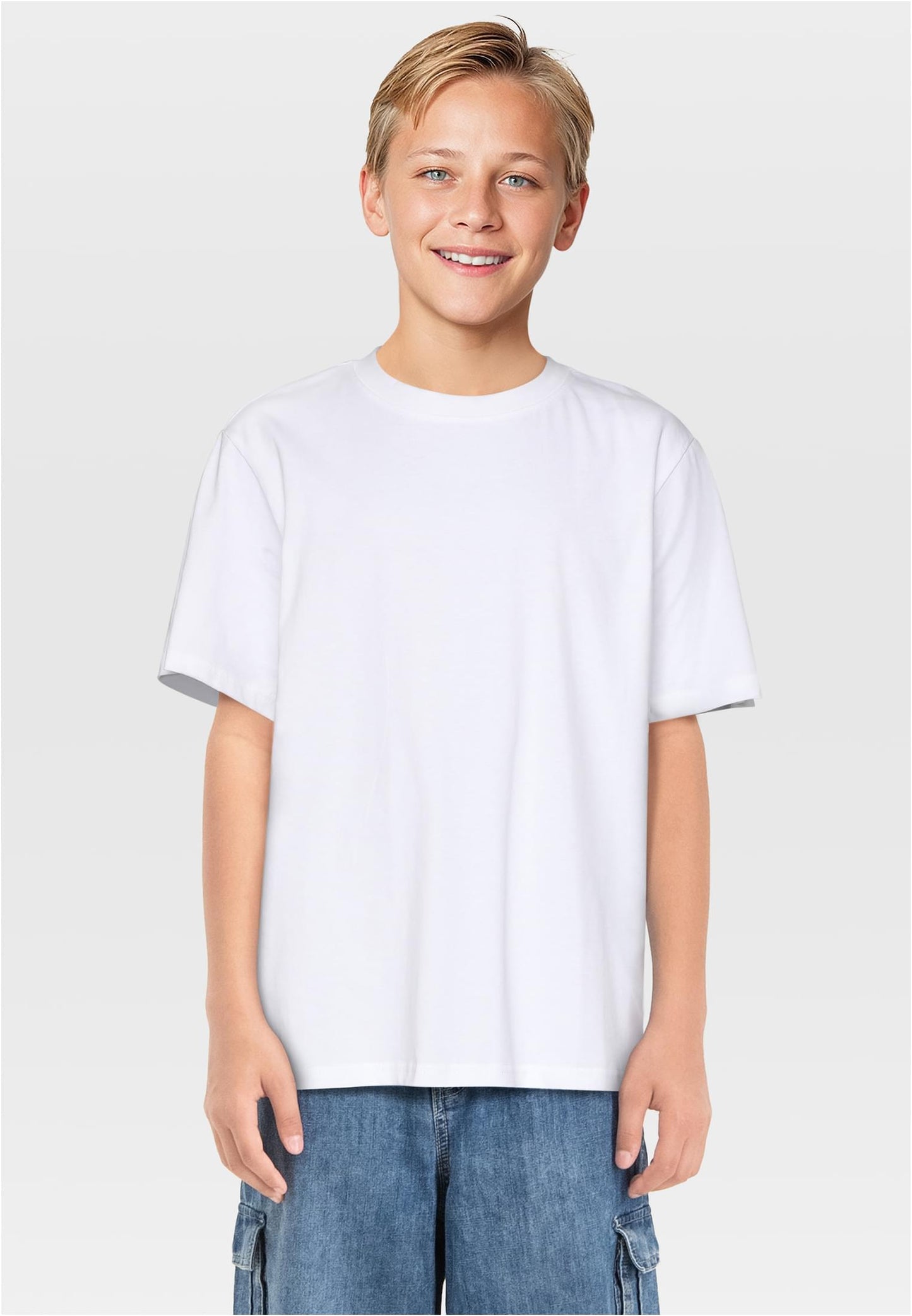 UC Boys Tall Tee 3 Pack - White x3 110/116