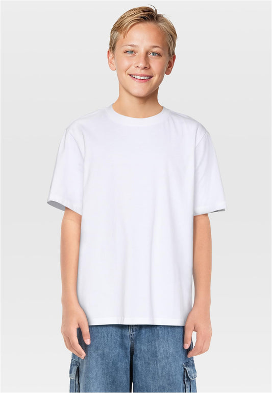 UC Boys Tall Tee 3 Pack - White x3 110/116