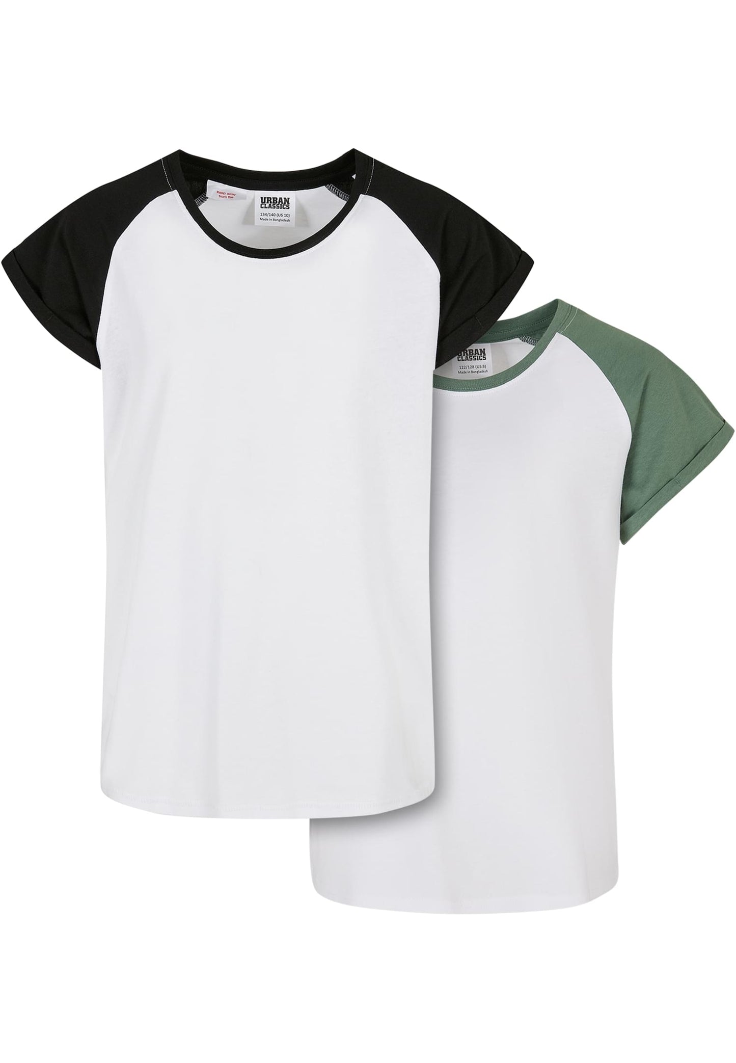UC Girls Contrast Raglan Tee 2-Pack
