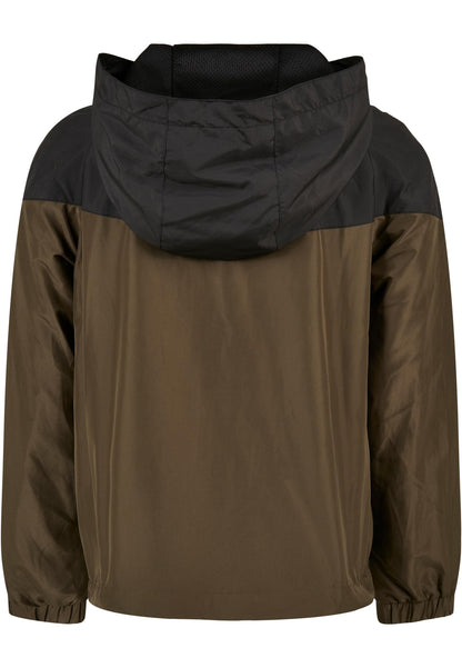 UC Boys 2-Tone Tech Windrunner - olive 122/128