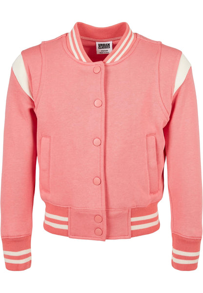 UC Girls Inset College Sweat Jacket black 122/128