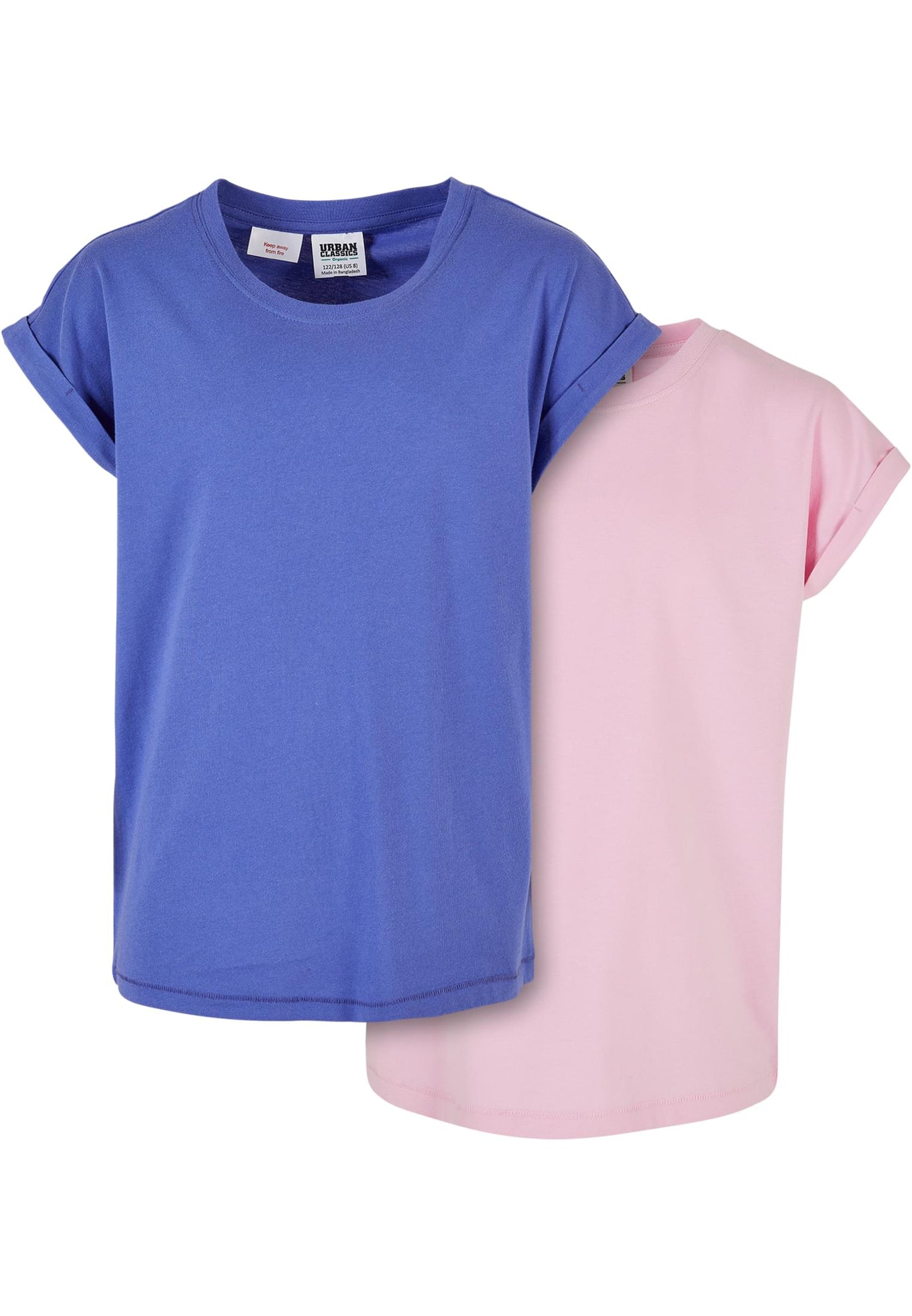 UC Girls Organic Extended Shoulder Tee 2-Pack