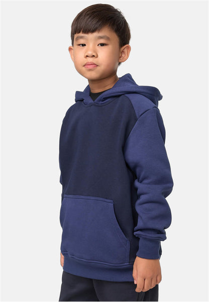 UC Boys 2-Tone Fake Raglan Hoody - black 122/128