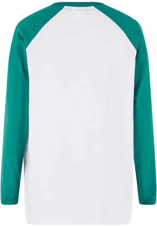 UC Boys Organic Oversized Raglan Longsleeve 2-Pack - Green/Black 158/164