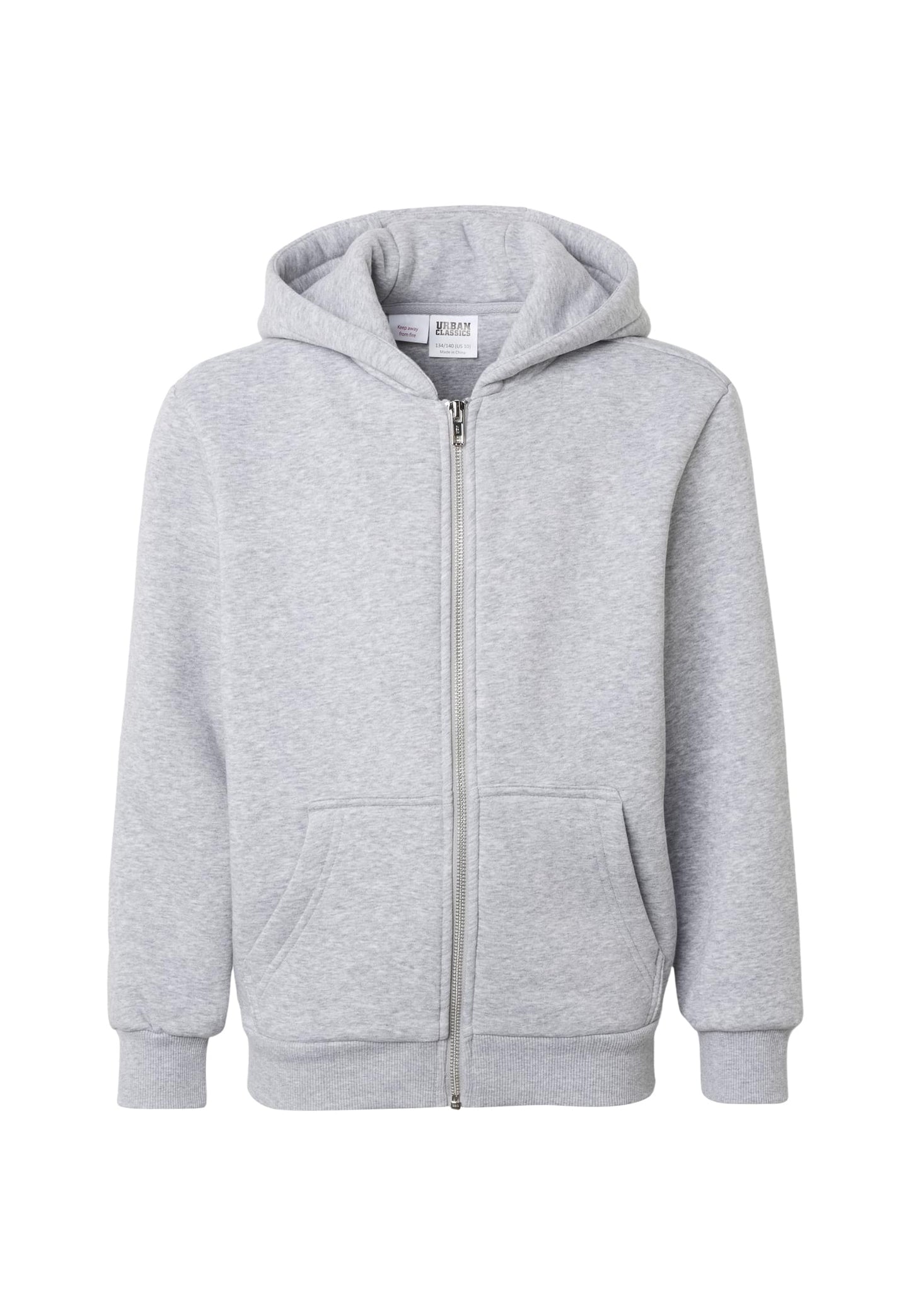UC Kids Fluffy Zip Hoody i färgen gray - barnkläder från Happy Parent
