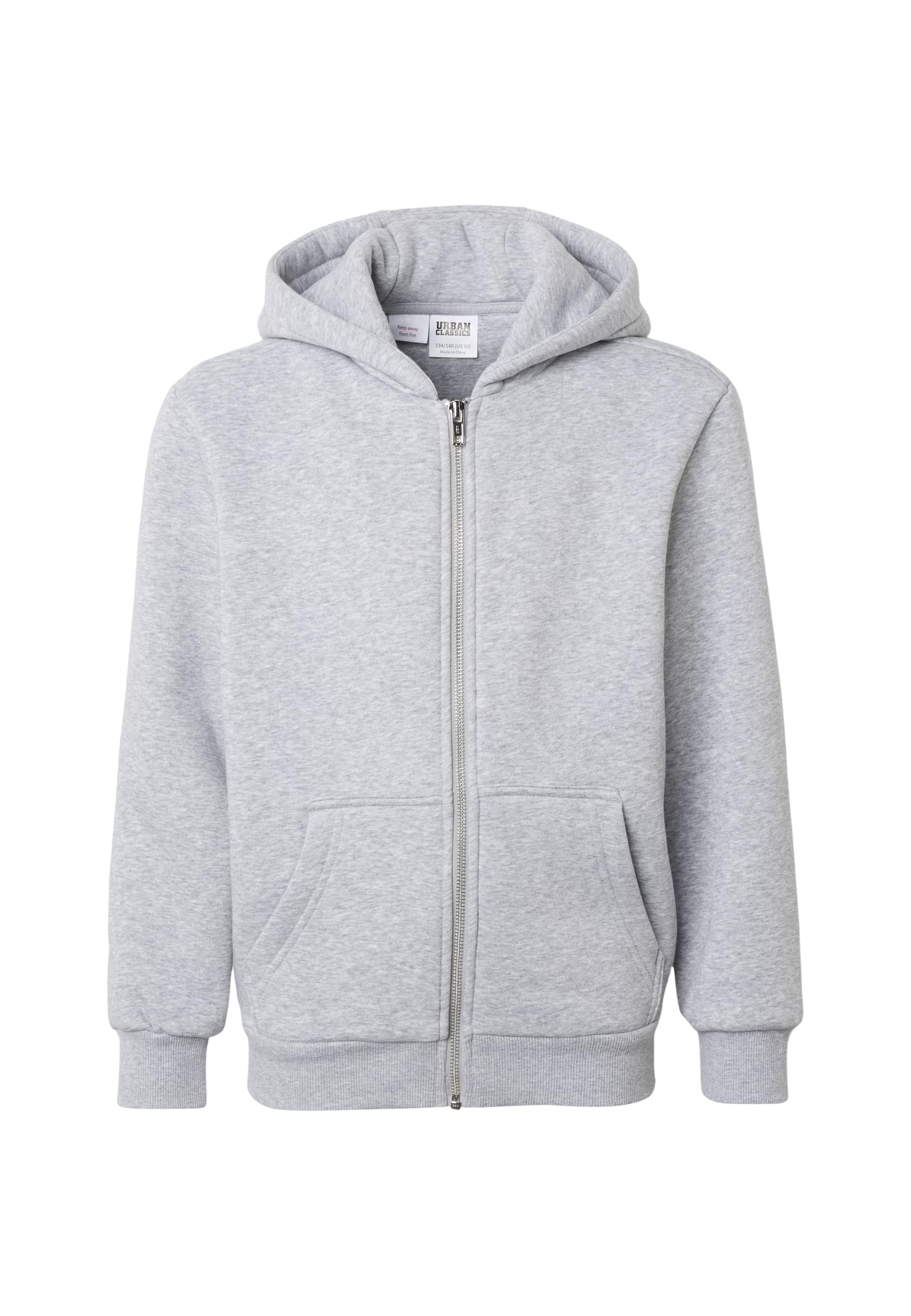 UC Kids Fluffy Zip Hoody i färgen gray - barnkläder från Happy Parent