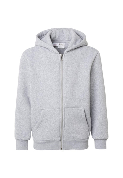 UC Kids Fluffy Zip Hoody i färgen gray - barnkläder från Happy Parent