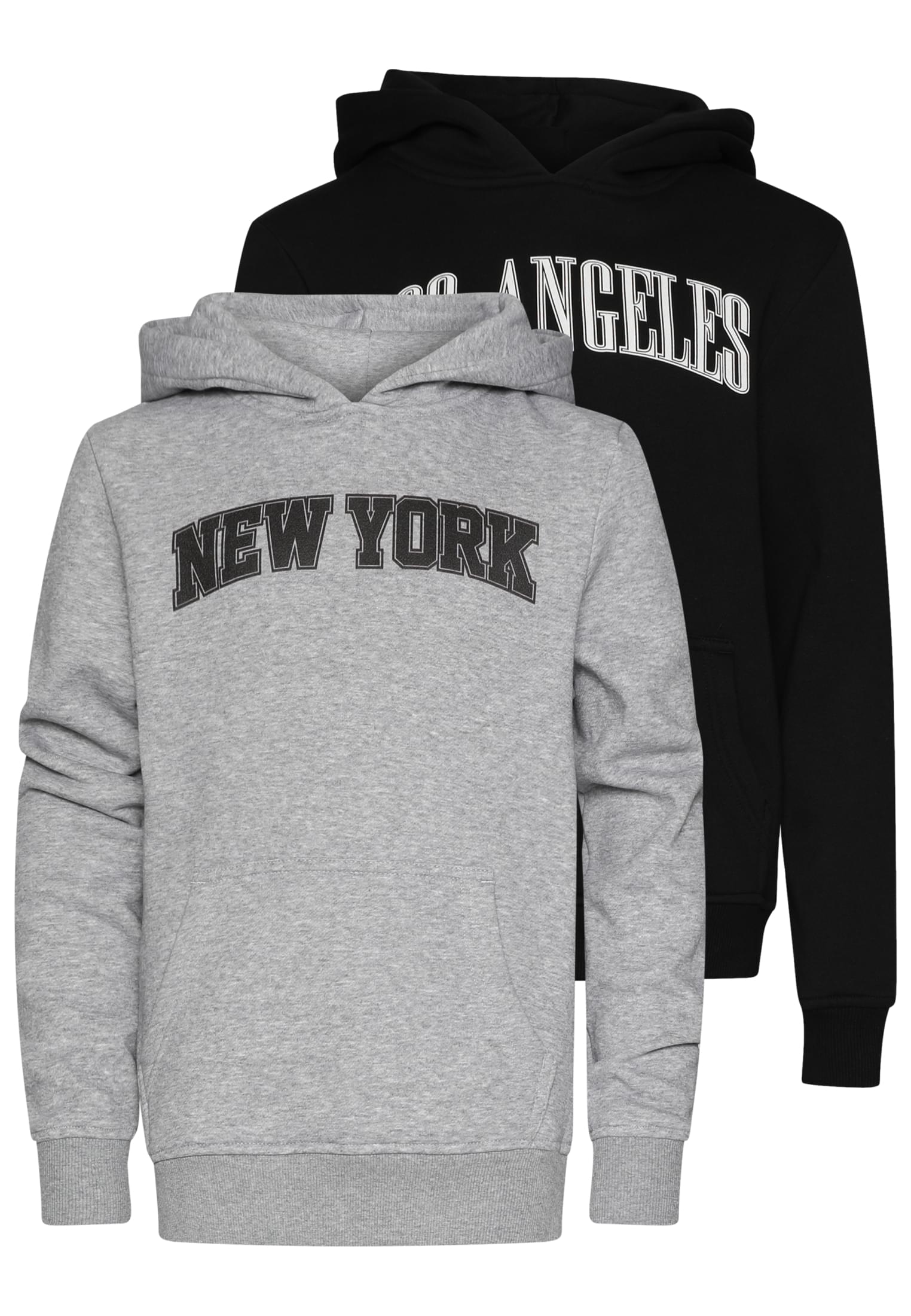 UC Hoody 2 Pack Los Angeles &amp; New York - Black/Gray 146/152