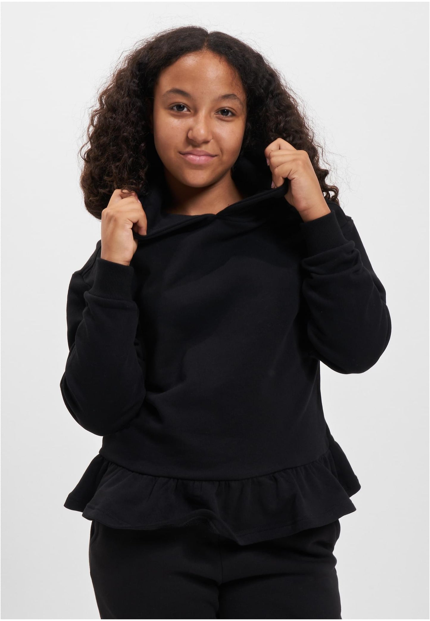 UC Girls Organic Volants Hoody - workoutbrands.com