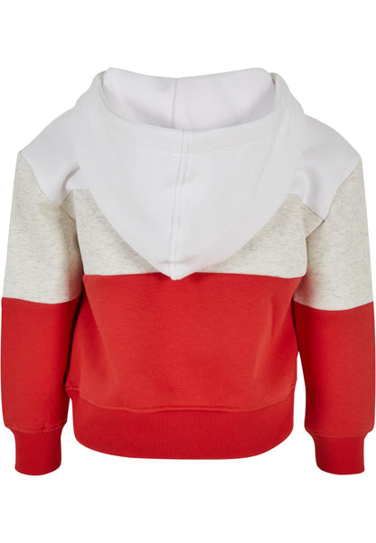 UC Girls Oversized 3-Tone Hoody - red-1 146/152