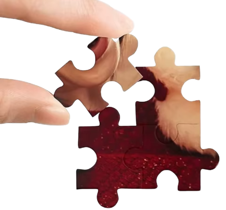 Tecknat Pussel för Barn – Safarimotiv med 108 Bitar