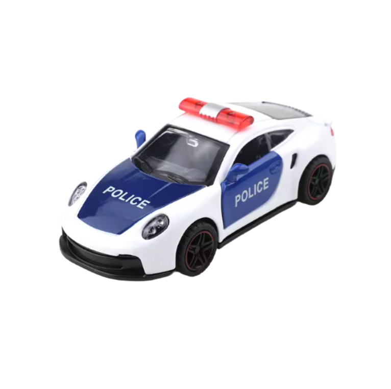 Polisbil Leksak i Metall – Modellbil Skala 1:43 för Barn