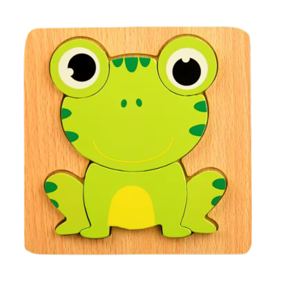 Montessori Pussel Groda för Småbarn