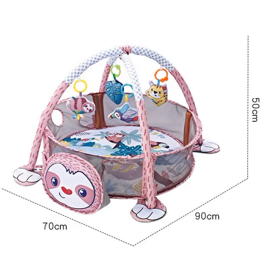 Babygym Djur Multifunktionellt med Vägg & Leksaker