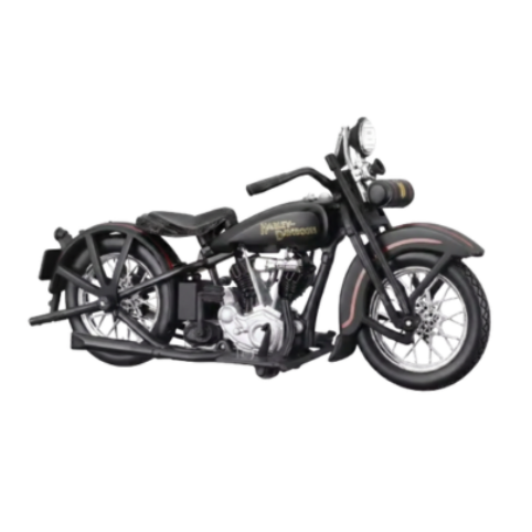 Svart vintage motorcykel från sidan mot ljus bakgrund
