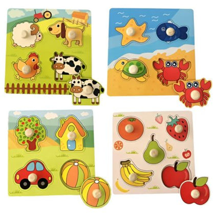 Montessori Pusselpaket för Småbarn 4-pack