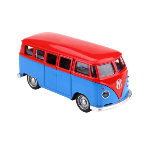 Retro Buss i Metall – Blåröd