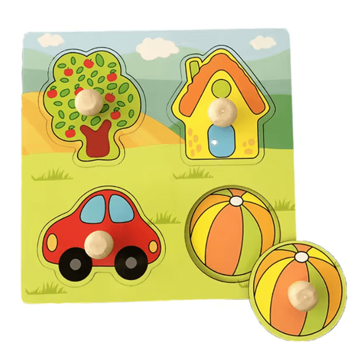 Montessori Pusselpaket för Småbarn 4-pack